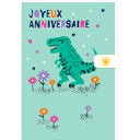 Carte anniversaire enfant Anniversaire dinosaure 1