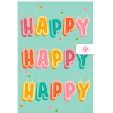 Carte anniversaire femme Happy happy 1