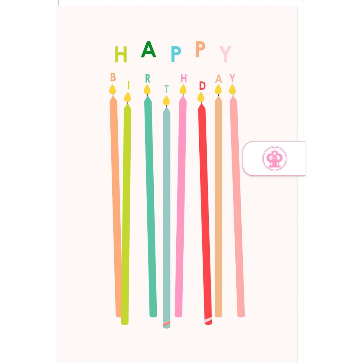 Carte anniversaire femme Bougies 1