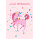 Carte anniversaire enfant Anniversaire licorne 1