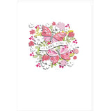 Tarjeta FIRMA Cisnes Blancos - 11,5 x 17 cm