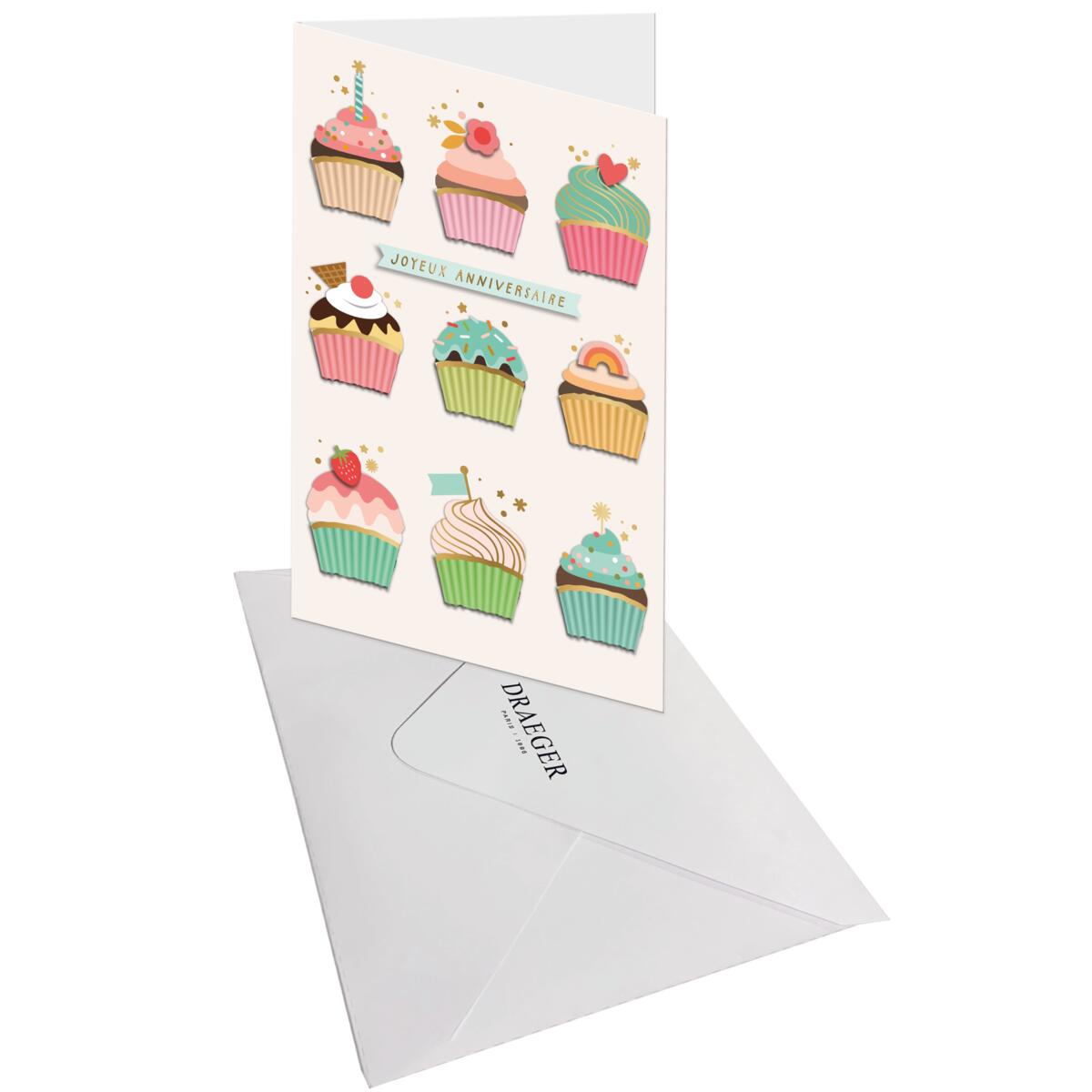 Carte anniversaire Signature Cupcakes 3