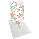 Tarjeta FIRMA Cisnes Blancos - 11,5 x 17 cm