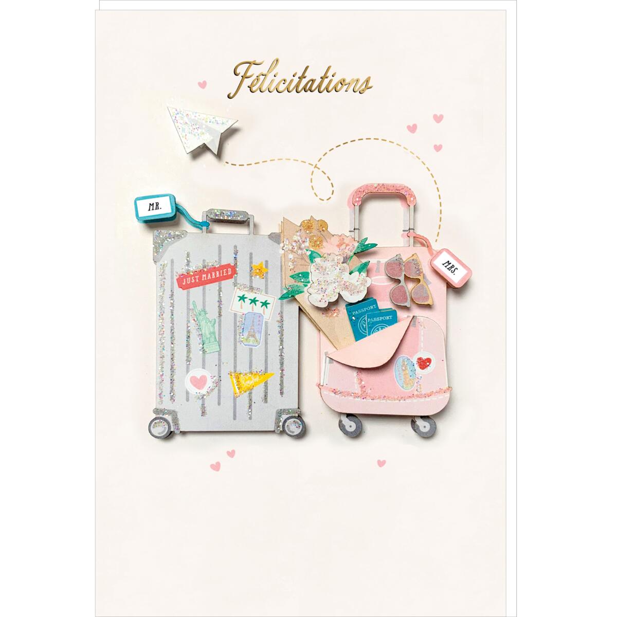 Tarjeta FIRMA Cisnes Blancos - 11,5 x 17 cm