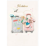 Tarjeta FIRMA Cisnes Blancos - 11,5 x 17 cm