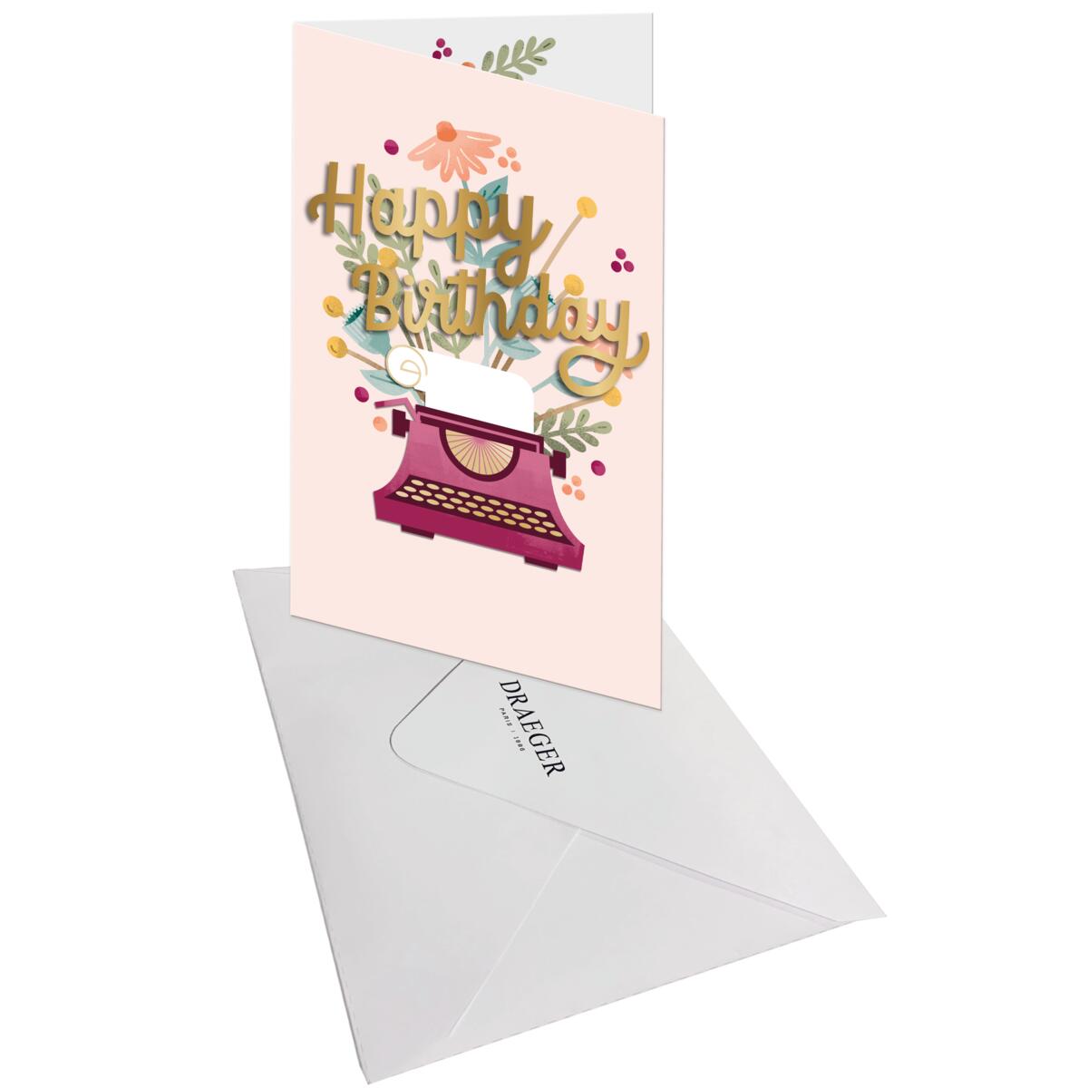 Tarjeta FIRMA Cisnes Blancos - 11,5 x 17 cm