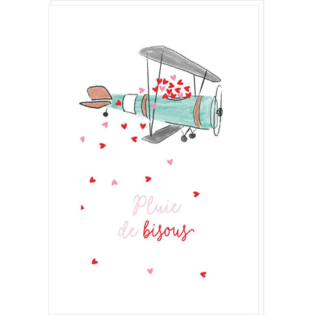 Carte Saint-Valentin Pluie bisous 1