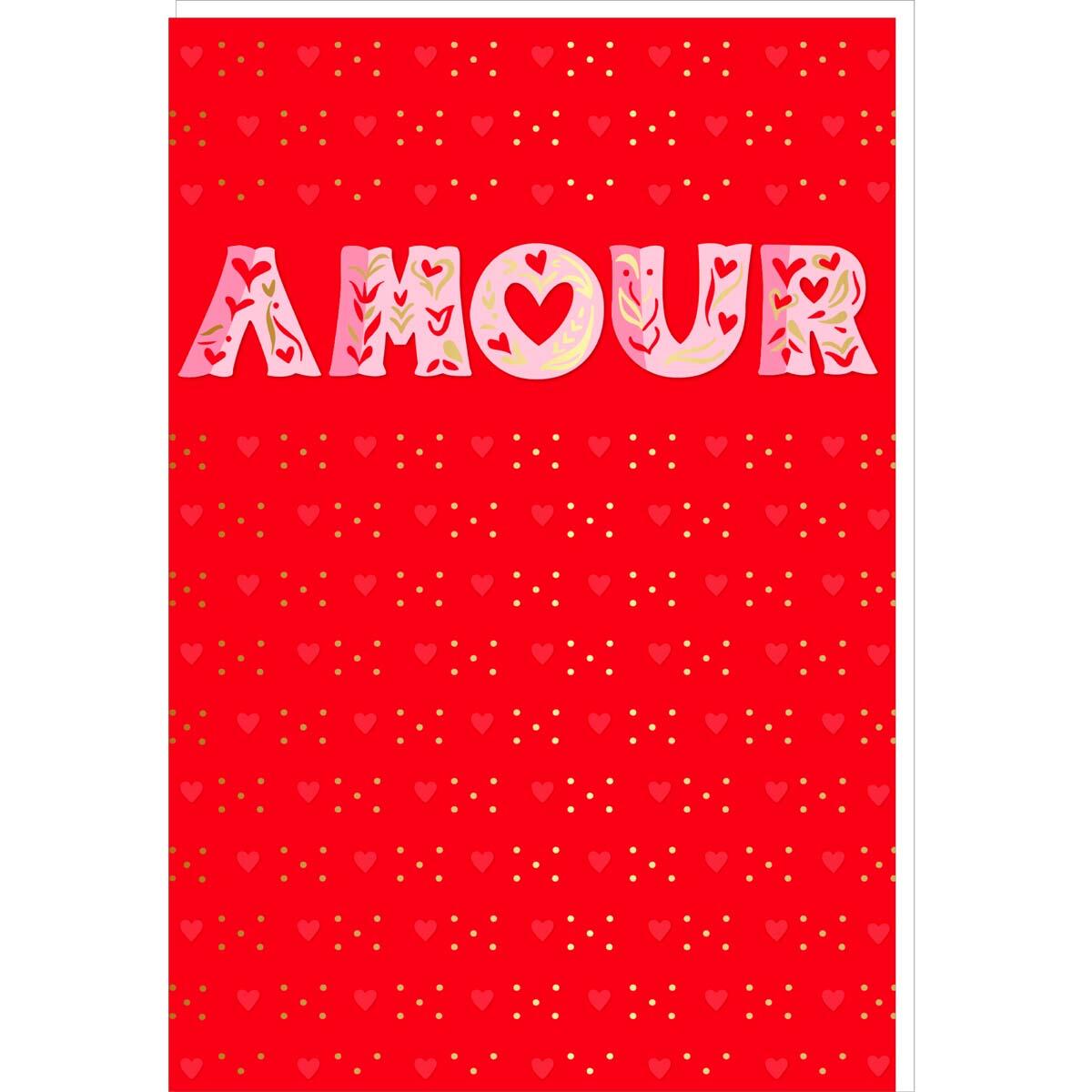 Carte Saint-Valentin AMOUR 1