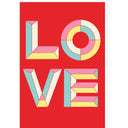 Carte Saint-Valentin Love typo 1