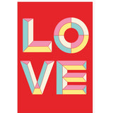 Carte Saint-Valentin Love typo 1