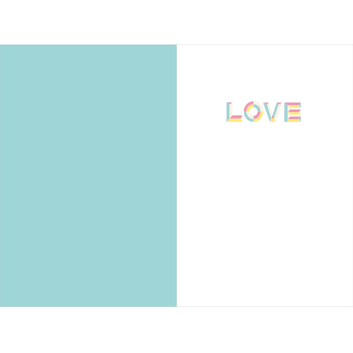 Carte Saint-Valentin Love typo 2