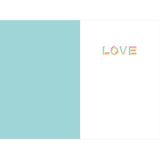 Carte Saint-Valentin Love typo 2