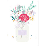 Carte fête des grands-mères Jarre fleurs 1