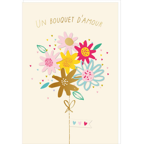 Carte fête des grands-mères Un bouquet d'amour 1