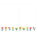 Carte fête des grands-mères Bonne fête fleurs bleu 2