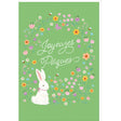 Carte de Pâques - Lapins & Fleurs