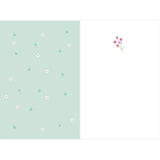 Carte de Pâques Lapin et fleurs 2