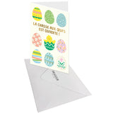 Carte de Pâques Œufs pâques & poussins 3
