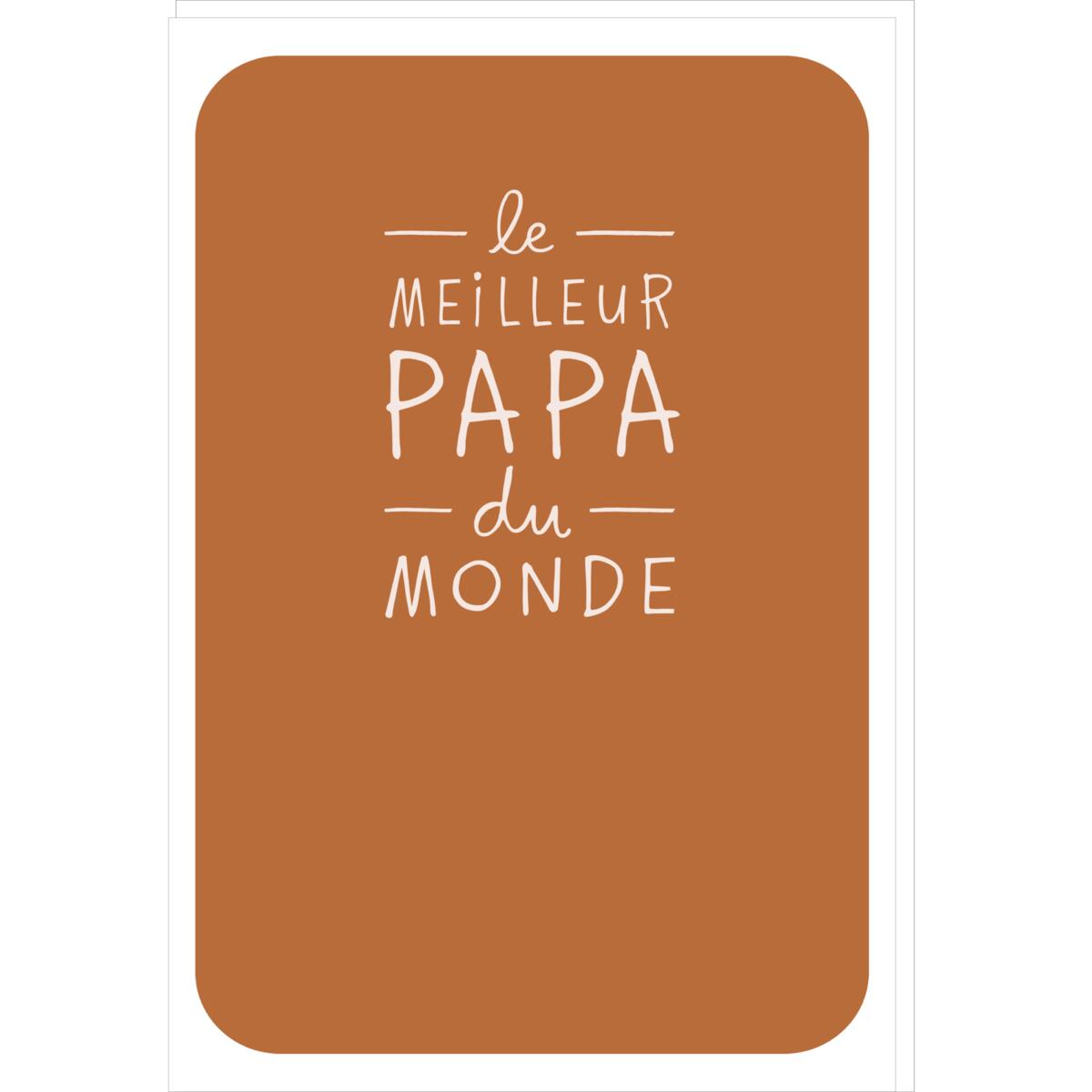 Carte Fête des Pères Meilleur papa du monde 1