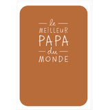 Carte Fête des Pères Meilleur papa du monde 1