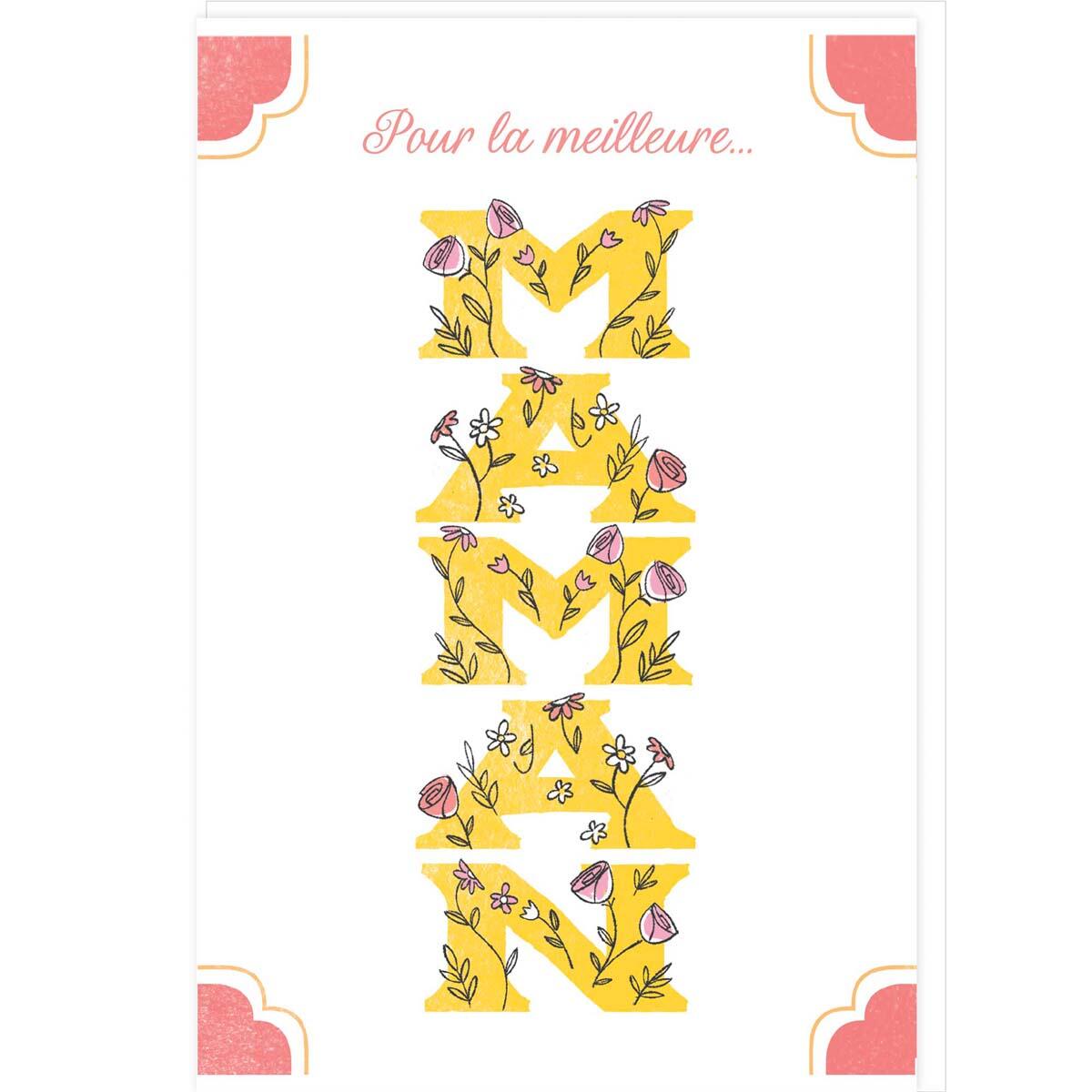 Tarjeta del Día de la Madre - Pretty Mom