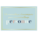 Carte anniversaire Dolce Vita Youpi 1