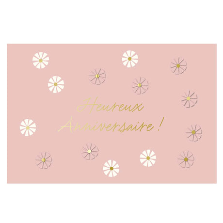 Carte Heureux Anniversaire ! - Rose