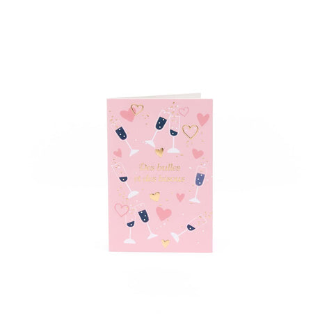 Carte anniversaire Dolce Vita Bulles et bisous 1