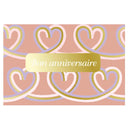 Carte anniversaire Dolce Vita Bon anniversaire coeurs 1