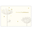 Carte de Vœux Sincères Condoléances - Bleu