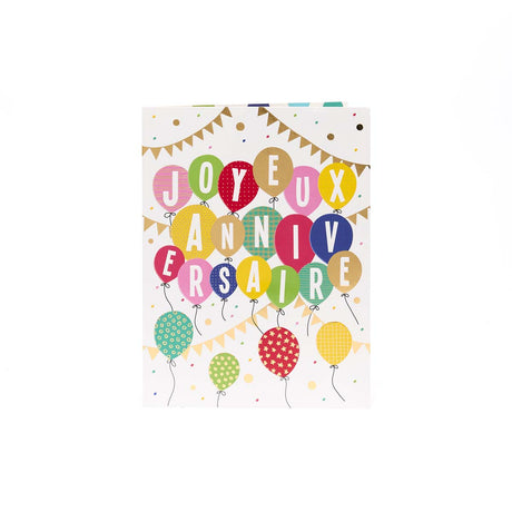 Carte Maxi d'Anniversaire -  Joyeux Anniversaire 