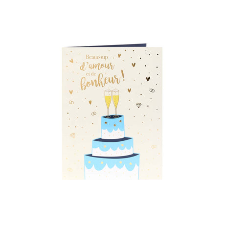 Carte Maxi pour un mariage Beaucoup d'amour et de bonheur !