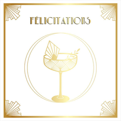 Carte mariage Gatsby Félicitations 1