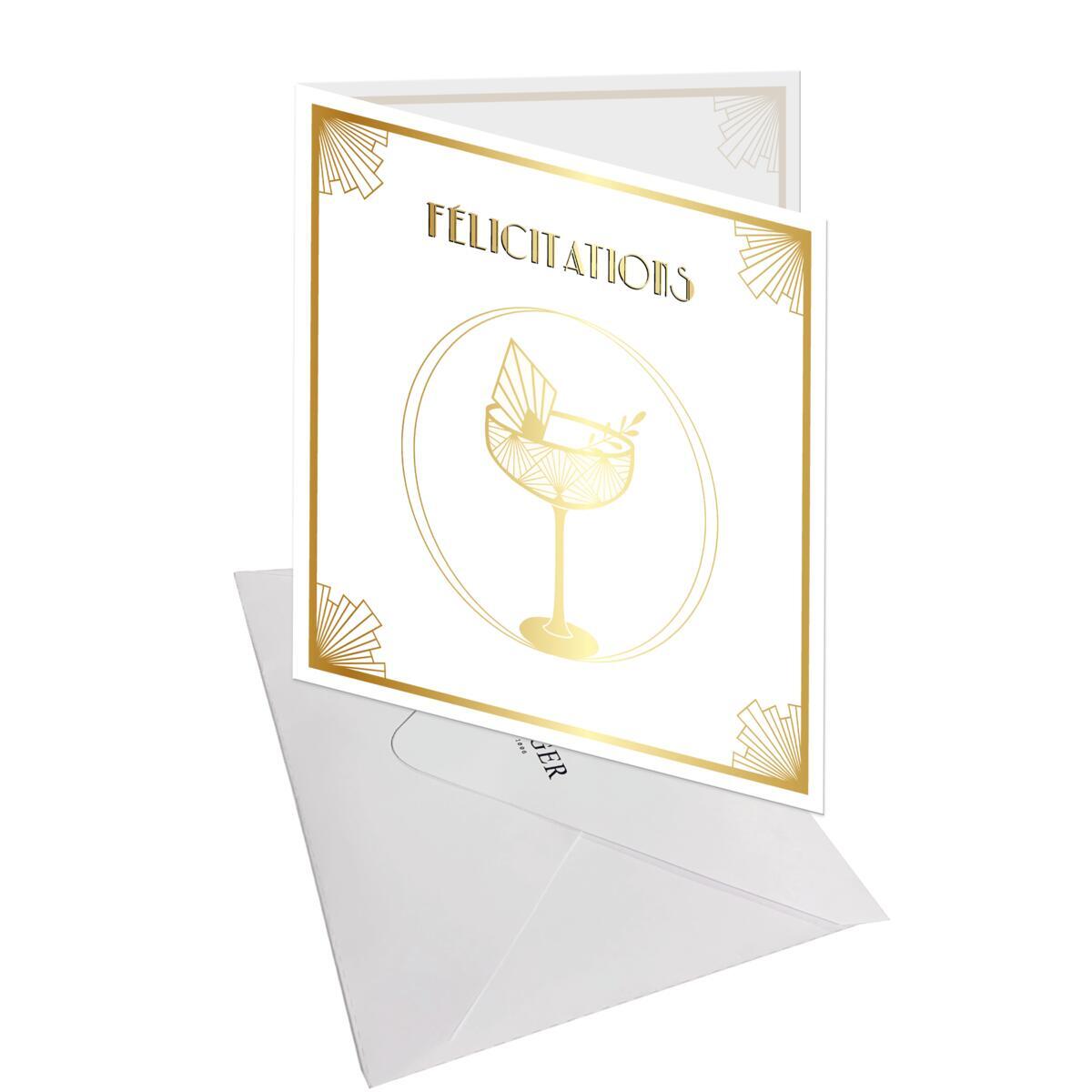 Carte mariage Gatsby Félicitations 3