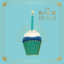 Carte anniversaire Gatsby Une bougie de plus 1