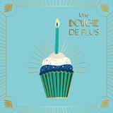 Carte anniversaire Gatsby Une bougie de plus 1