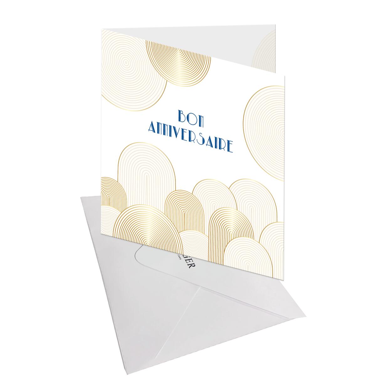 Carte anniversaire Gatsby Bon anniversaire forme 3