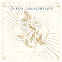 Carte anniversaire Gatsby Joyeux anniversaire roses 1