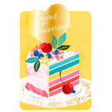 Carte de Vœux Thème Anniversaire Party Time - Plusieurs Styles Joyeux Anniversaire - Jaune 1