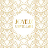Carte anniversaire Gatsby Joyeux anniversaire ronds 1