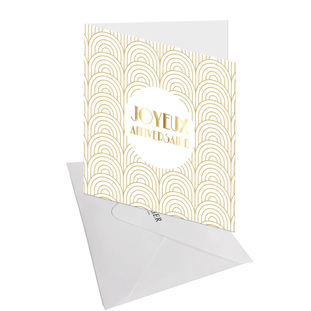 Carte anniversaire Gatsby Joyeux anniversaire ronds 3