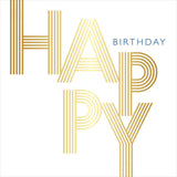 Carte anniversaire Gatsby Happy birthday 1