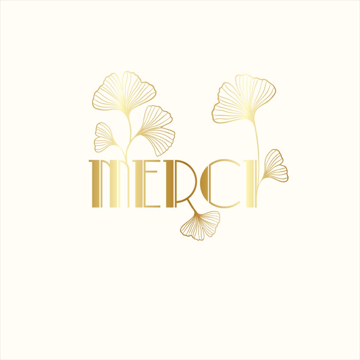 Carte de remerciement Gatsby Merci 1