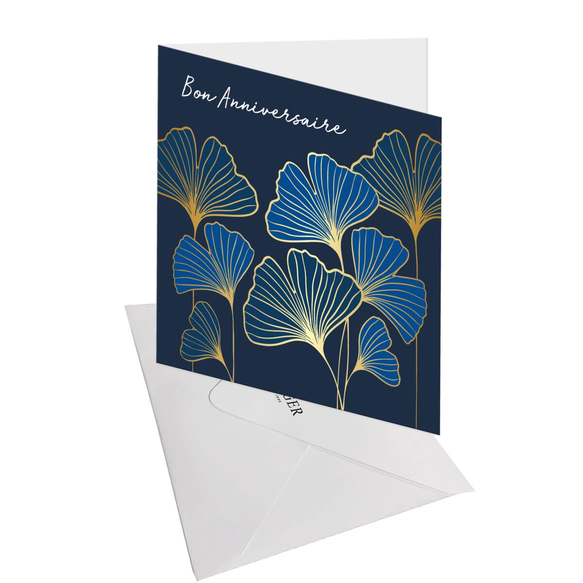 Carte anniversaire Gatsby Bon anniversaire ginko 3