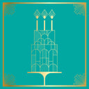 Carte anniversaire Gatsby Anniversaire gateau 1