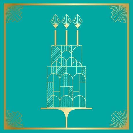 Carte anniversaire Gatsby Anniversaire gateau 1