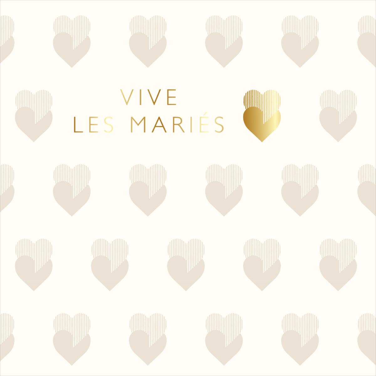 Carte mariage Gatsby Vive les marié 1