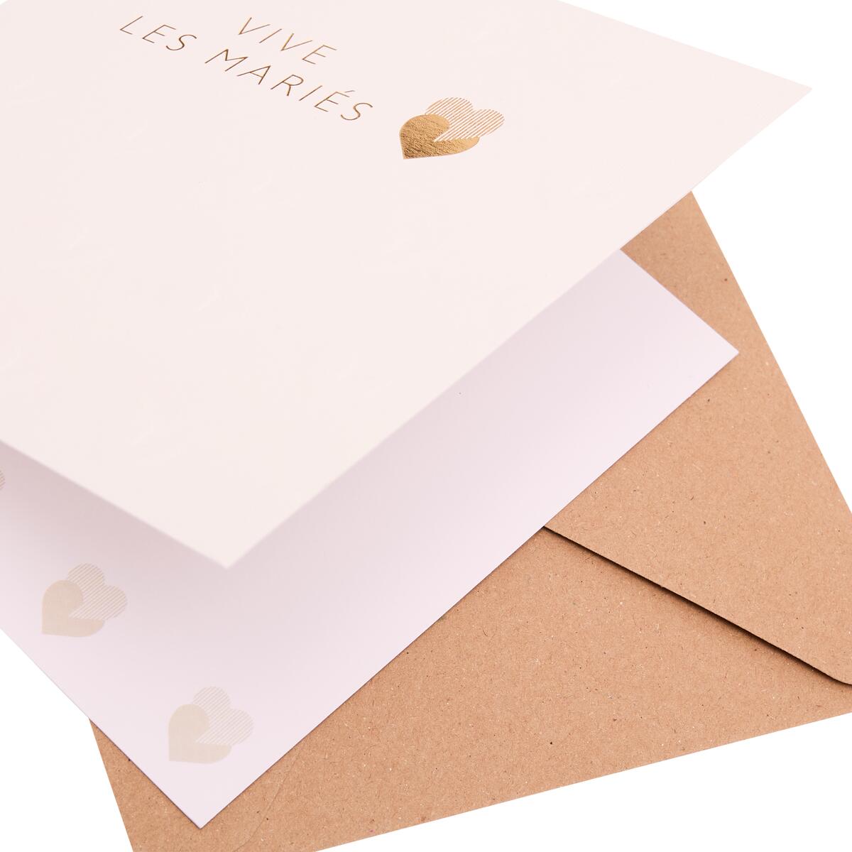 Carte mariage Gatsby Vive les marié 4