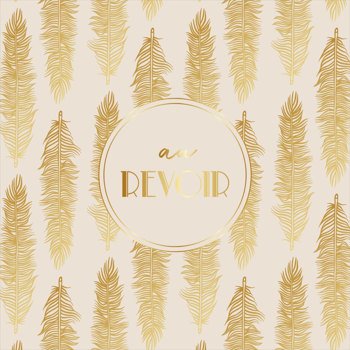 Carte de remerciement Gatsby Au revoir 1