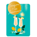 Carte de Vœux Thème Anniversaire Party Time - Plusieurs Styles Trinquons à ton anniversaire 1